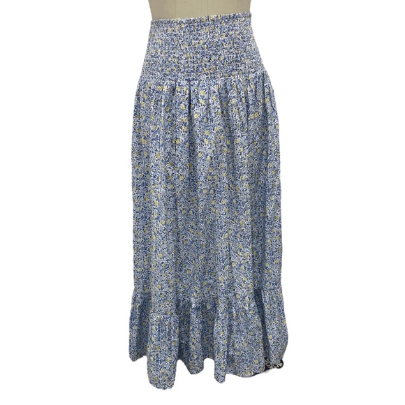 Universal Thread Dresses & Skirts - Women’s Floral Print Maxi Skirt Universal Thread Blue Size XXL